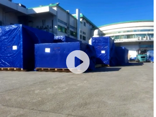 外企批量精密设备卸车开箱，搬运工段